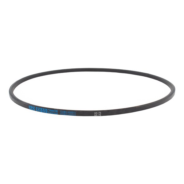 D&D AA75 Double-Sided V-Belt, 78 2/5 in Outside Length, 1/2 in Top Width, .406 in Thickness, 1 Ribs AA75 - main